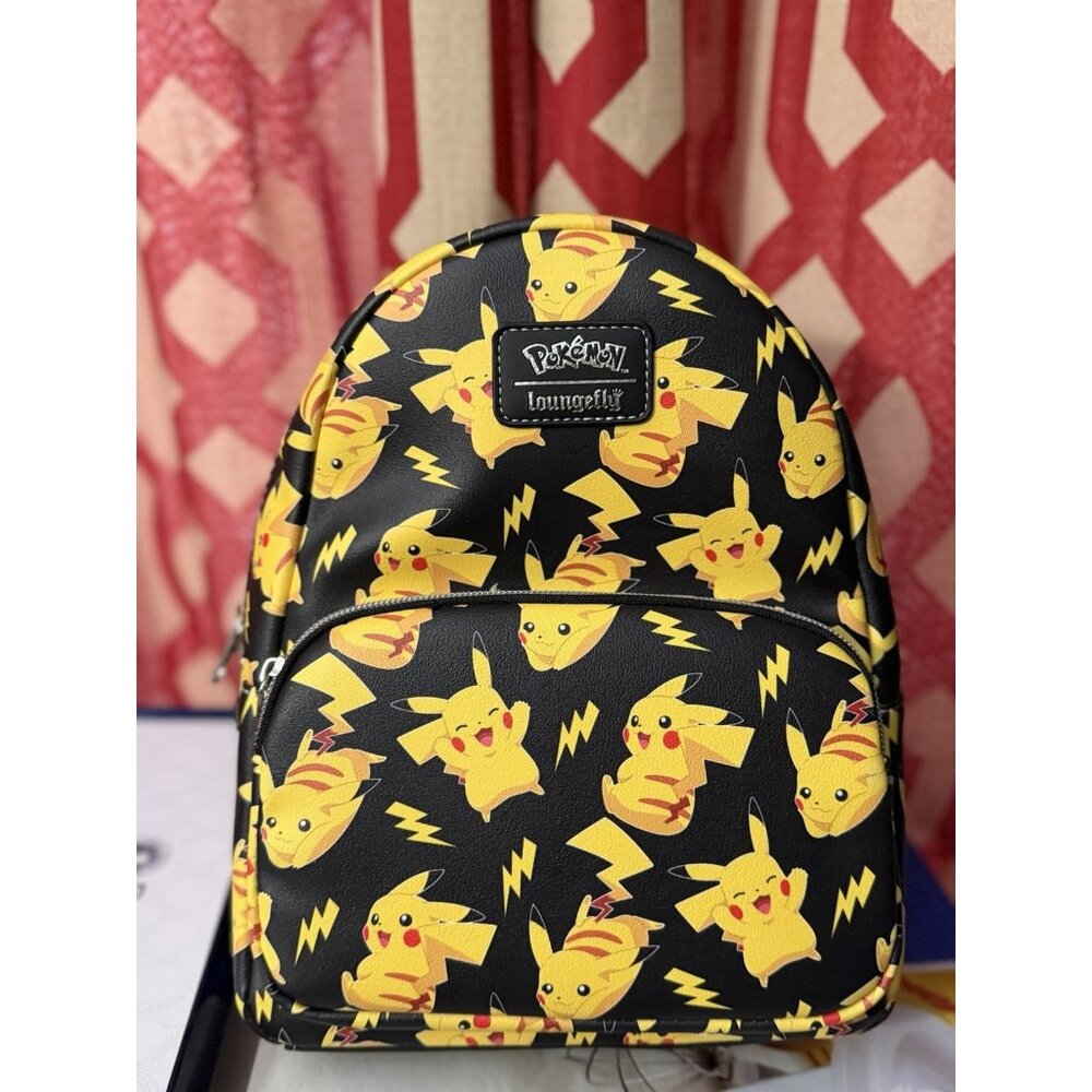 Pokemon Loungefly Mini Backpack Pikachu All Over Claire’s Exclusive Limited